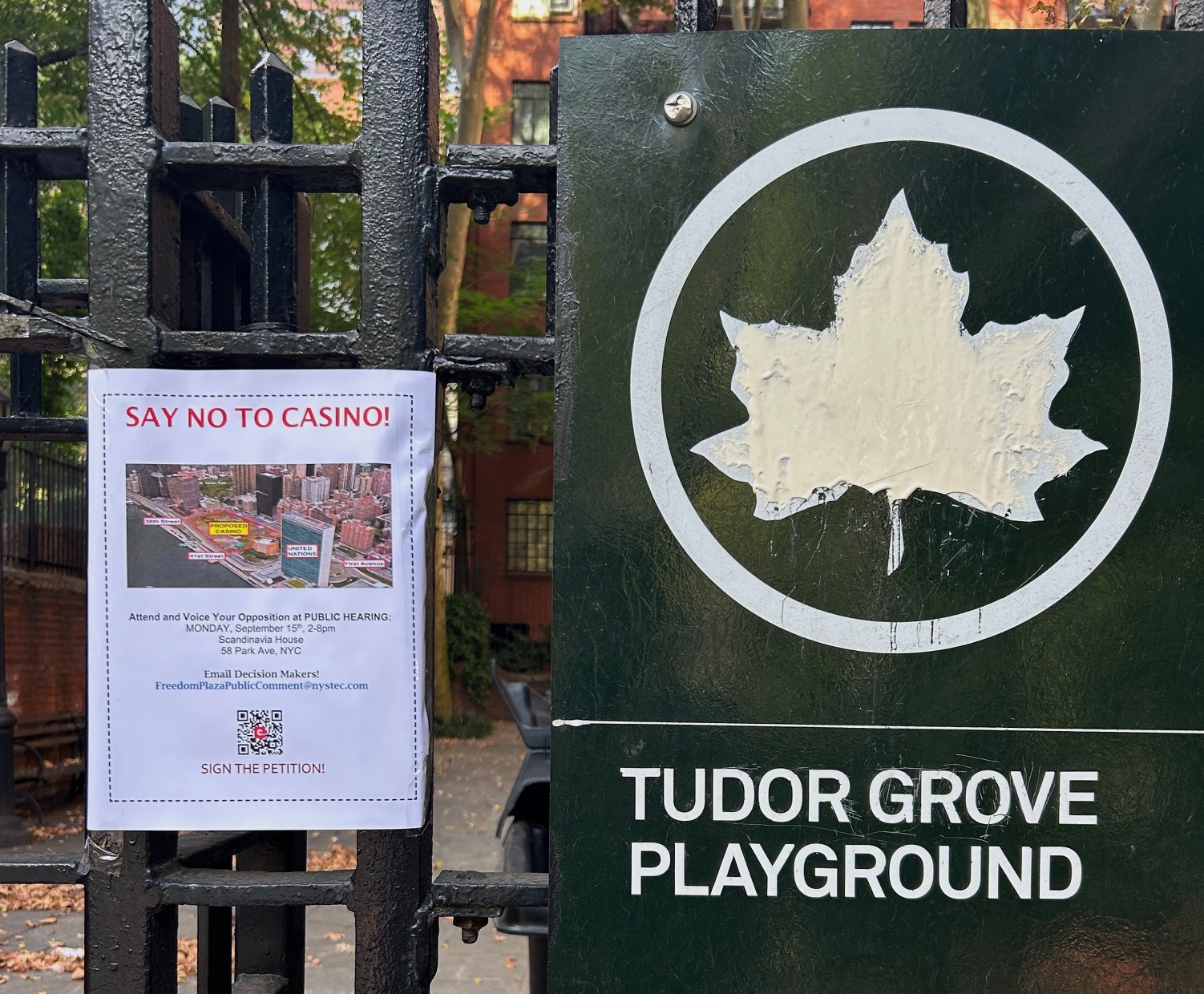 Tudor City opposition to the casino