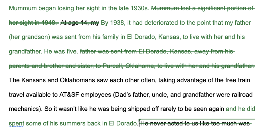 story corrections